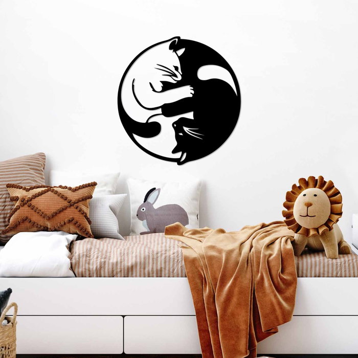 Wallity Accesorio decorativo de pared de metal Negro 54 x 56 cm Wallity Accesorio decorativo de pared de metal Negro 54 x 56 cm